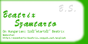 beatrix szamtarto business card